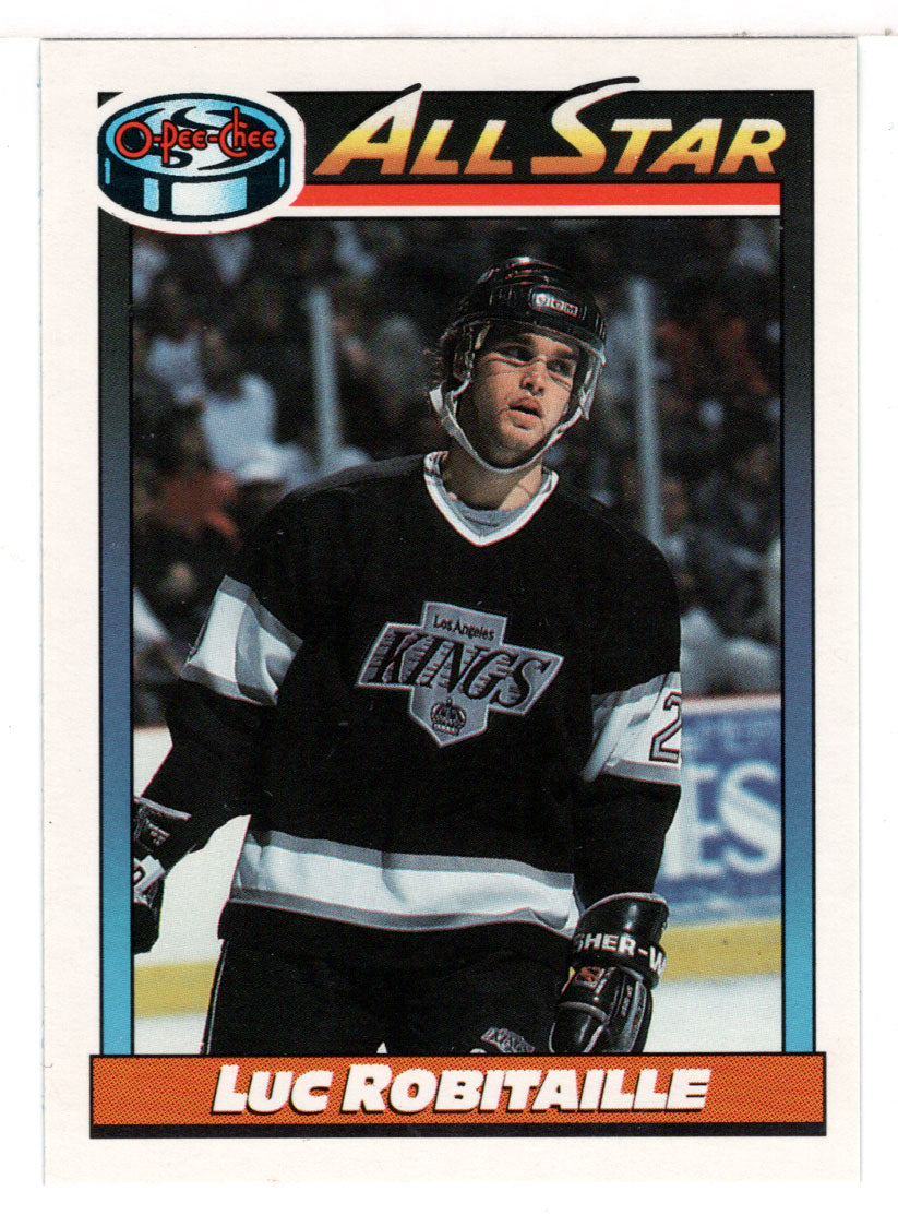 Luc Robitaille - Los Angeles Kings - All-Star Team (NHL Hockey Card) 1991-92 O-Pee-Chee # 260 Mint