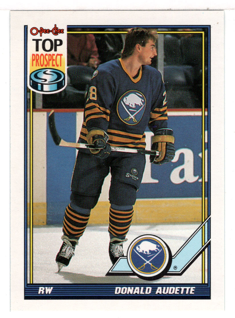 Donald Audette - Buffalo Sabres - Top Prospect (NHL Hockey Card) 1991-92 O-Pee-Chee # 273 Mint