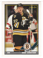 Dave Christian - Boston Bruins (NHL Hockey Card) 1991-92 O-Pee-Chee # 276 Mint