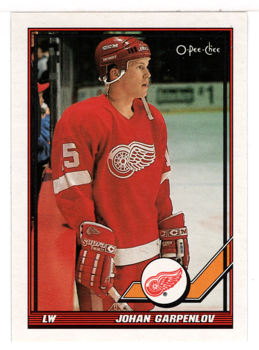 Johan Garpenlov - Detroit Red Wings (NHL Hockey Card) 1991-92 O-Pee-Chee # 278 Mint