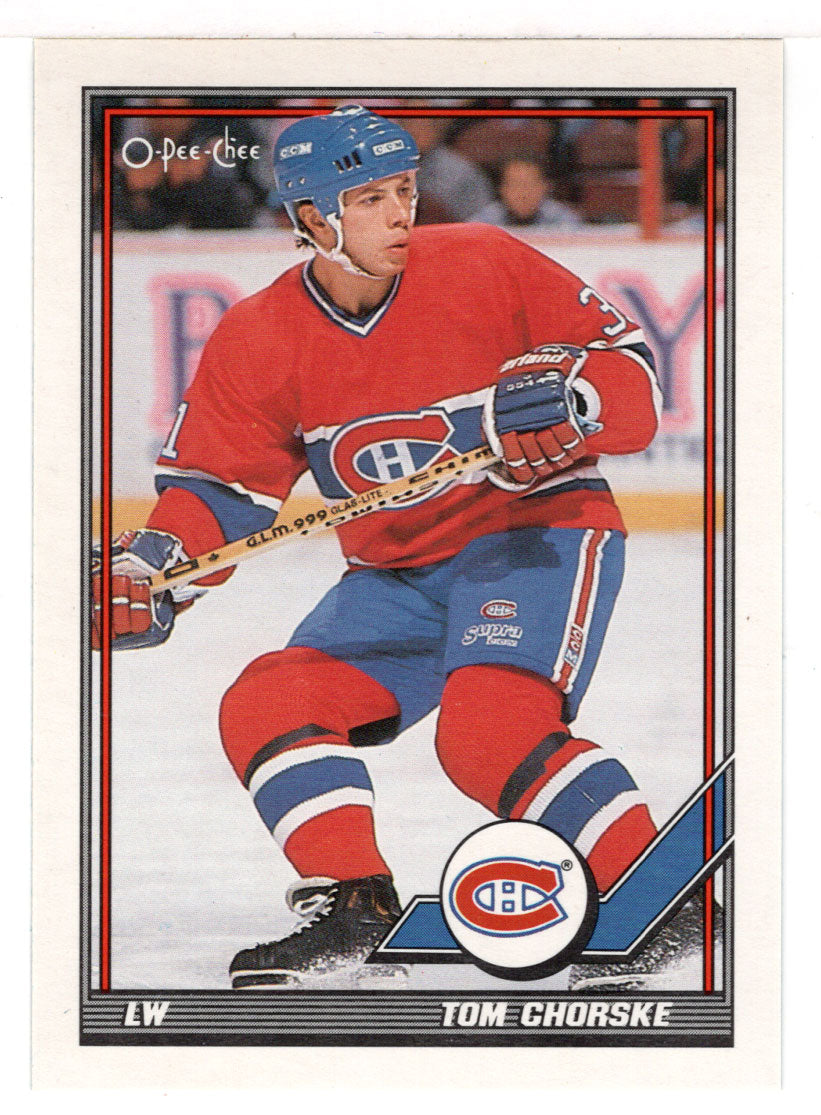 Tom Chorske - Montreal Canadiens (NHL Hockey Card) 1991-92 O-Pee-Chee # 287 Mint