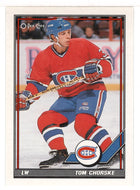Tom Chorske - Montreal Canadiens (NHL Hockey Card) 1991-92 O-Pee-Chee # 287 Mint