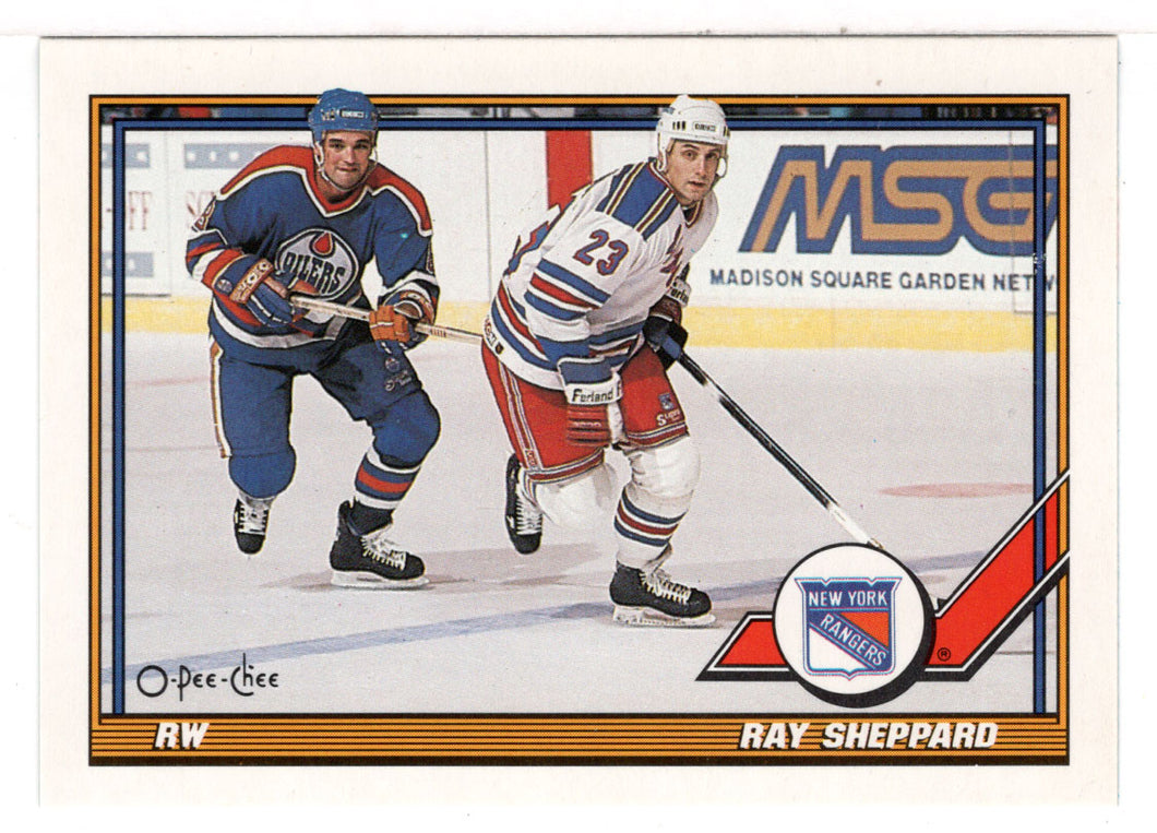 Ray Sheppard - New York Rangers (NHL Hockey Card) 1991-92 O-Pee-Chee # 289 Mint