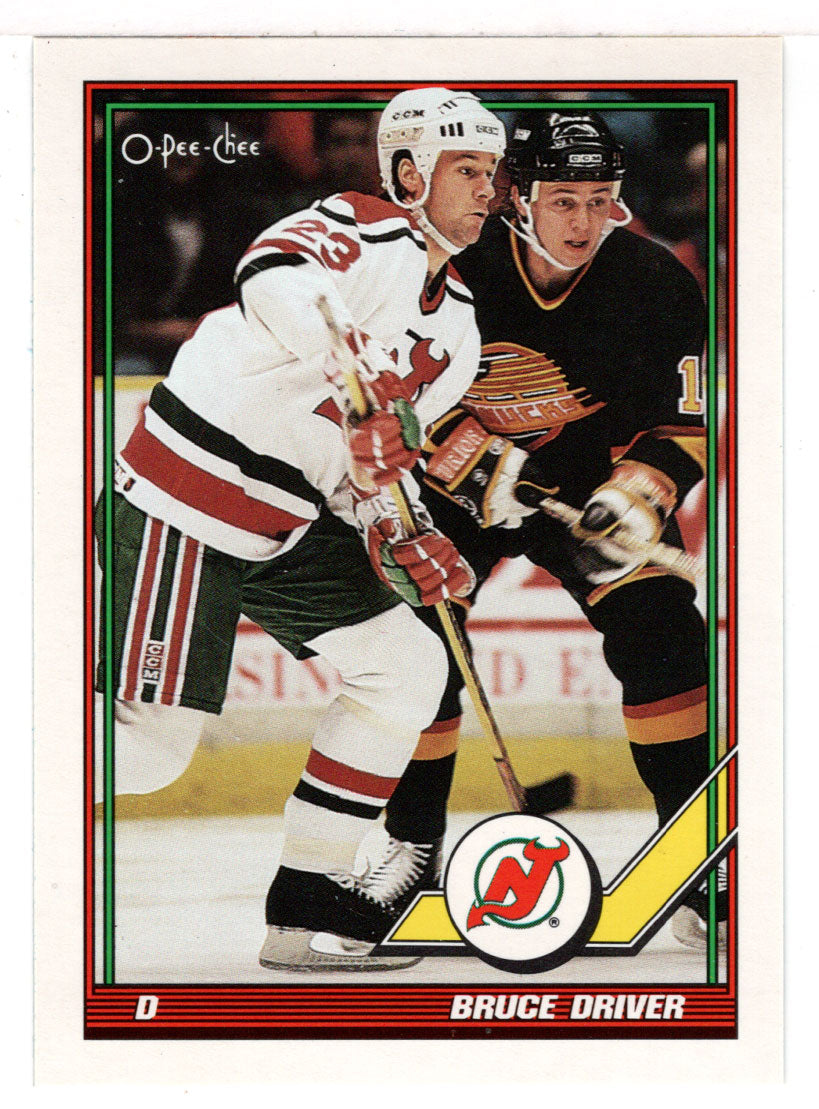 Bruce Driver - New Jersey Devils (NHL Hockey Card) 1991-92 O-Pee-Chee # 294 Mint