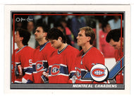 Montreal Canadiens Team Card (NHL Hockey Card) 1991-92 O-Pee-Chee # 298 Mint
