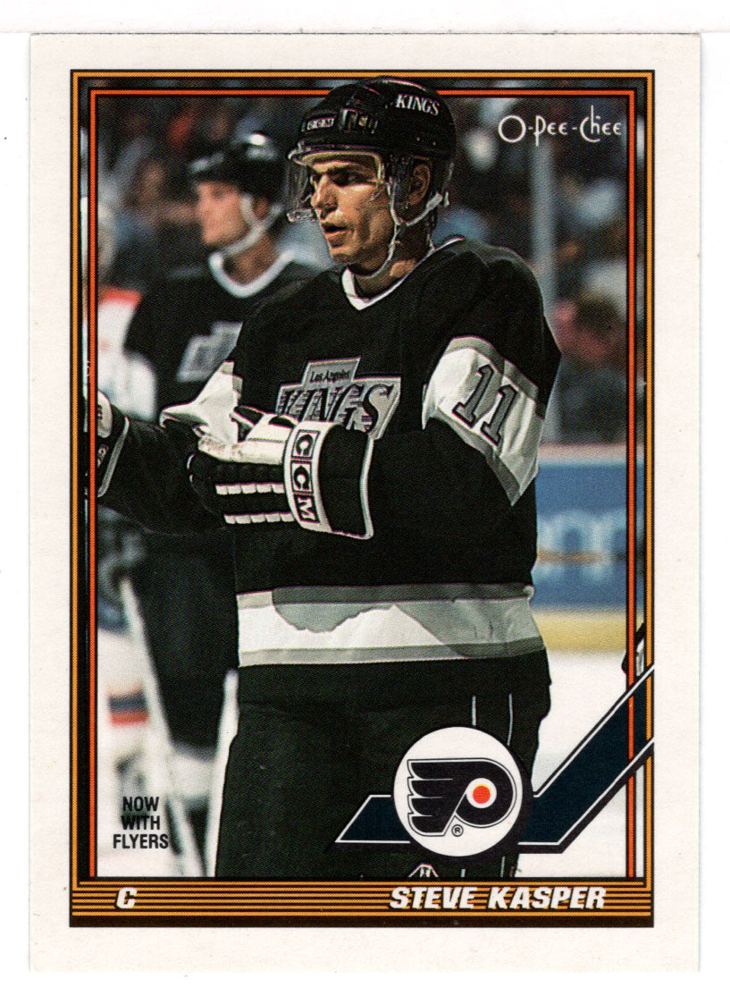 Steve Kasper - Philadelphia Flyers (NHL Hockey Card) 1991-92 O-Pee-Chee # 302 Mint