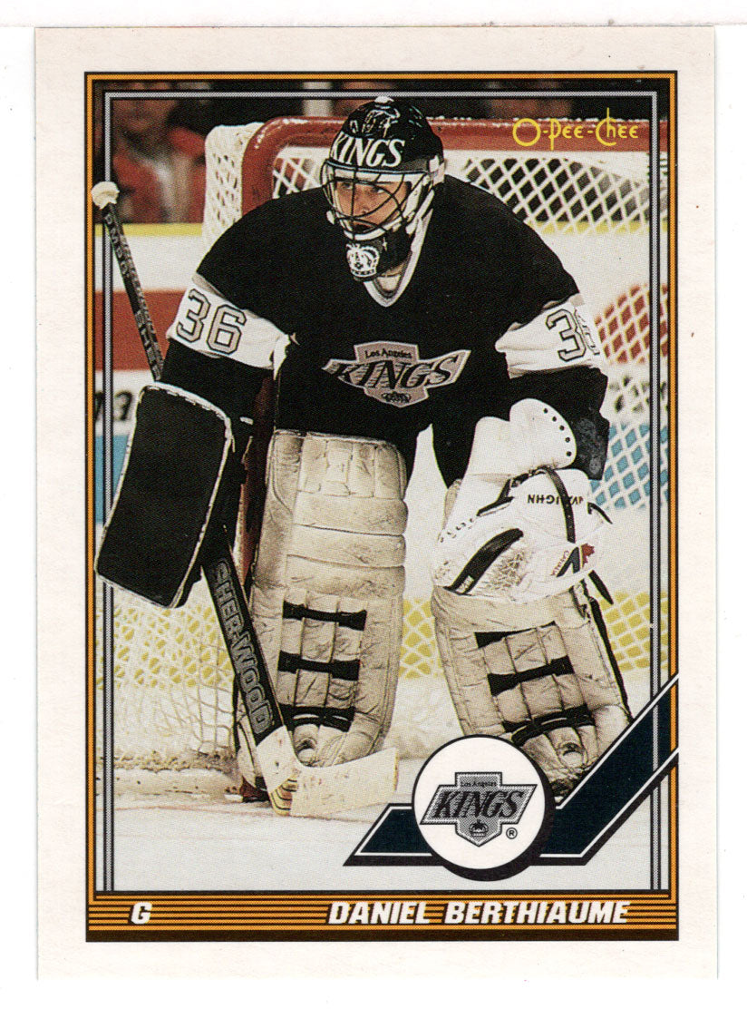 Daniel Berthiaume - Los Angeles Kings (NHL Hockey Card) 1991-92 O-Pee-Chee # 313 Mint