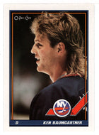 Ken Baumgartner - New York Islanders (NHL Hockey Card) 1991-92 O-Pee-Chee # 316 Mint