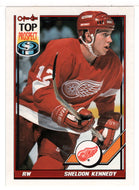 Sheldon Kennedy - Detroit Red Wings - Top Prospect (NHL Hockey Card) 1991-92 O-Pee-Chee # 317 Mint