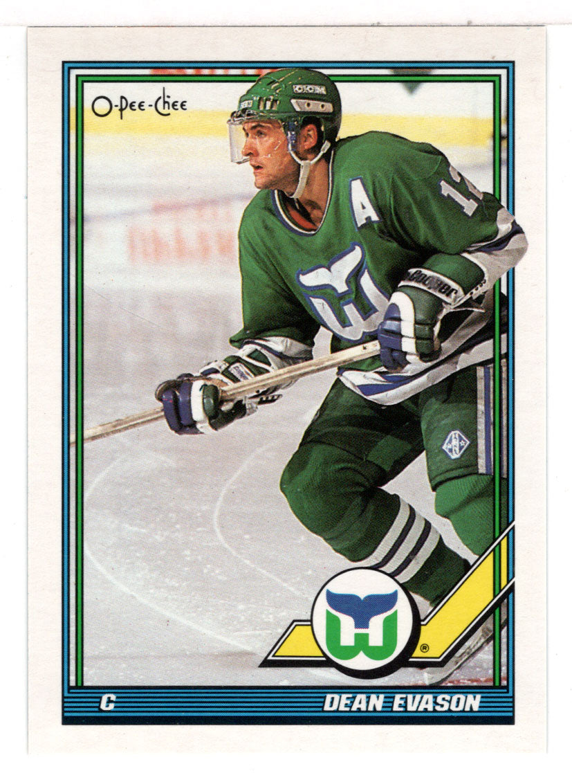 Dean Evason - Hartford Whalers (NHL Hockey Card) 1991-92 O-Pee-Chee # 325 Mint