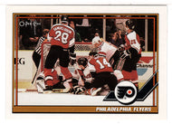 Philadelphia Flyers Team Card (NHL Hockey Card) 1991-92 O-Pee-Chee # 329 Mint