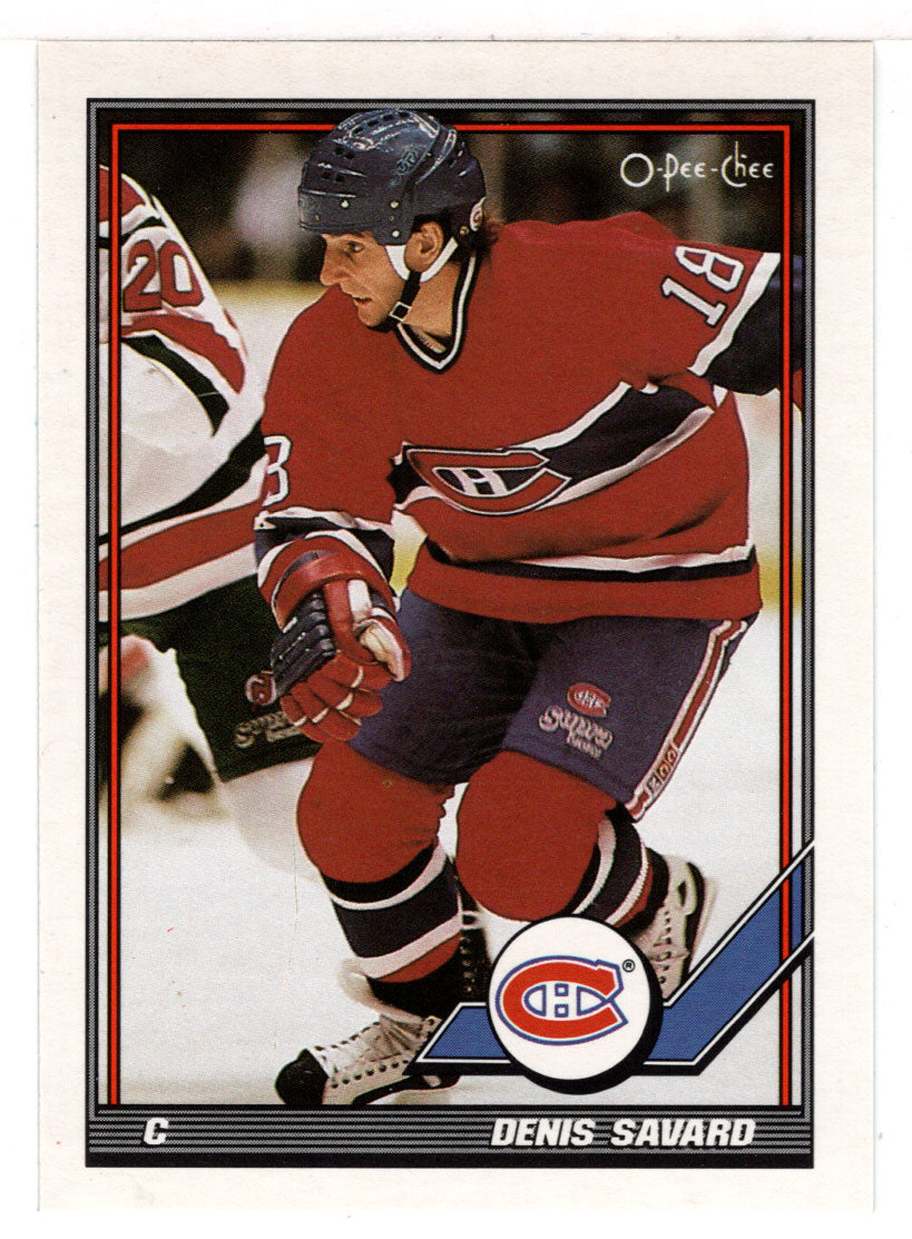 Denis Savard - Montreal Canadiens (NHL Hockey Card) 1991-92 O-Pee-Chee # 330 Mint