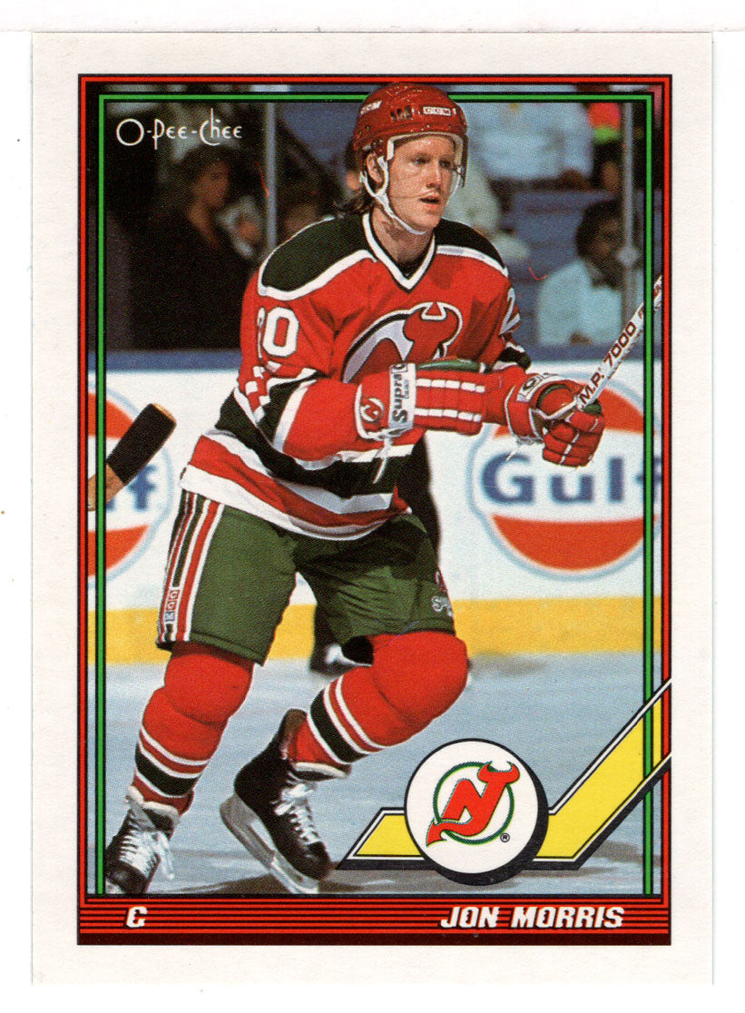 Jon Morris - New Jersey Devils (NHL Hockey Card) 1991-92 O-Pee-Chee # 332 Mint