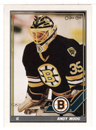 Andy Moog - Boston Bruins (NHL Hockey Card) 1991-92 O-Pee-Chee # 338 Mint