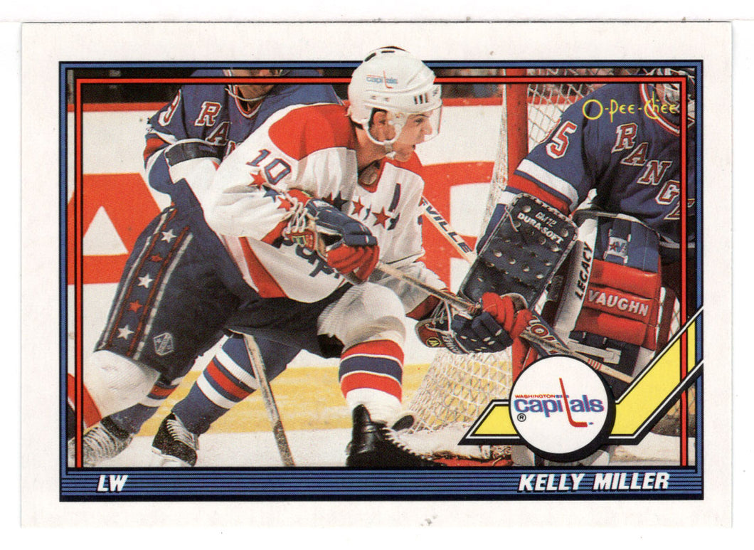 Kelly Miller - Washington Capitals (NHL Hockey Card) 1991-92 O-Pee-Chee # 342 Mint