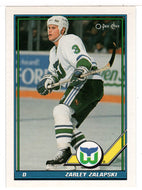 Zarley Zalapski - Hartford Whalers (NHL Hockey Card) 1991-92 O-Pee-Chee # 344 Mint