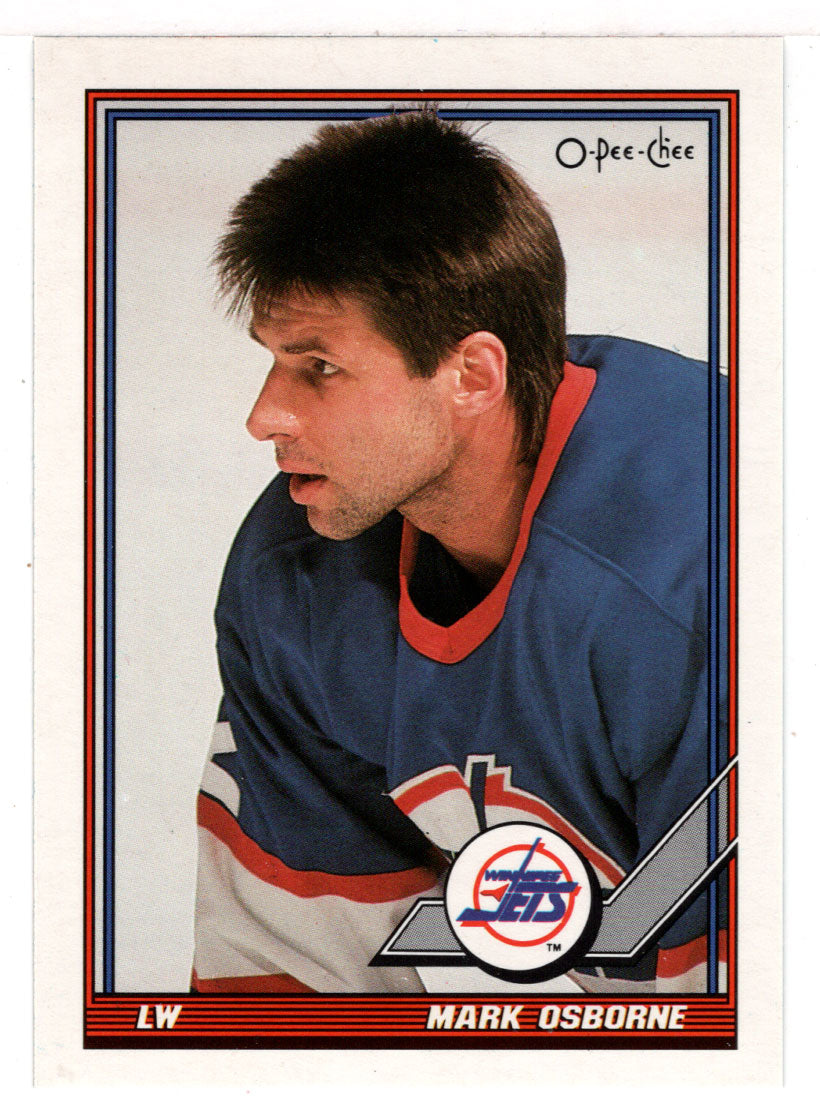 Mark Osborne - Winnipeg Jets (NHL Hockey Card) 1991-92 O-Pee-Chee # 345 Mint