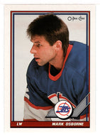 Mark Osborne - Winnipeg Jets (NHL Hockey Card) 1991-92 O-Pee-Chee # 345 Mint