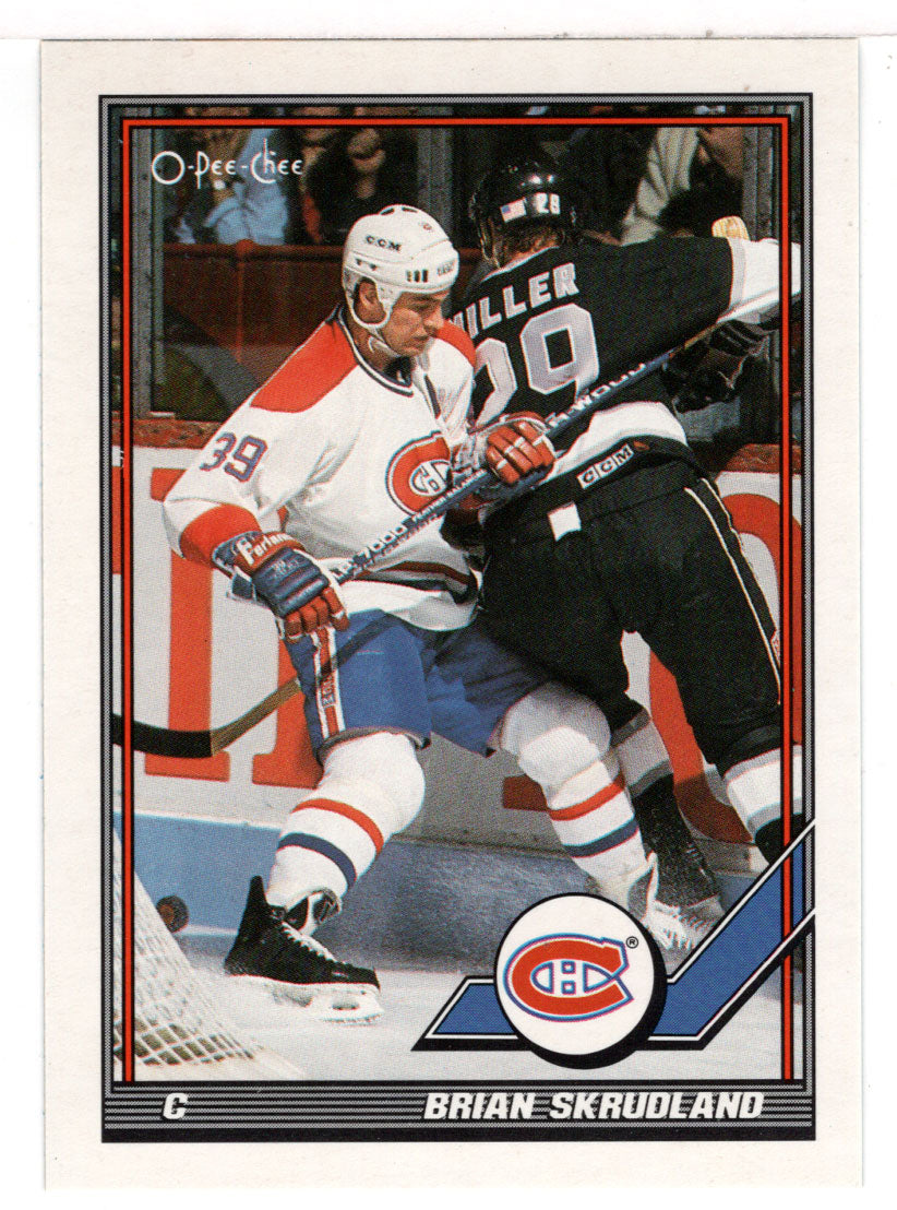 Brian Skrudland - Montreal Canadiens (NHL Hockey Card) 1991-92 O-Pee-Chee # 349 Mint