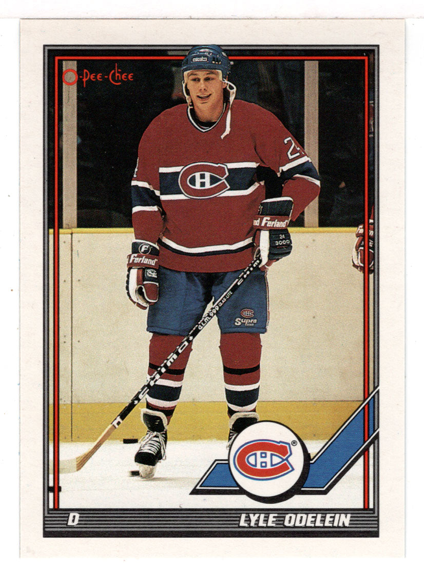 Lyle Odelein - Montreal Canadiens (NHL Hockey Card) 1991-92 O-Pee-Chee # 350 Mint