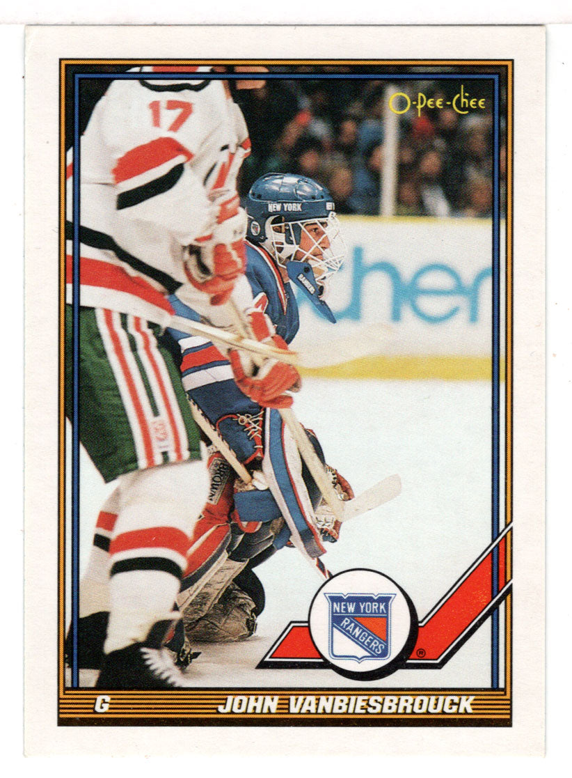 John Vanbiesbrouck - New York Rangers (NHL Hockey Card) 1991-92 O-Pee-Chee # 353 Mint