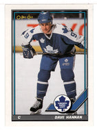 Dave Hannan - Toronto Maple Leafs (NHL Hockey Card) 1991-92 O-Pee-Chee # 360 Mint