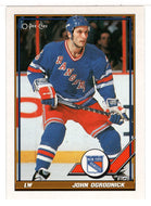 John Ogrodnick - New York Rangers (NHL Hockey Card) 1991-92 O-Pee-Chee # 365 Mint