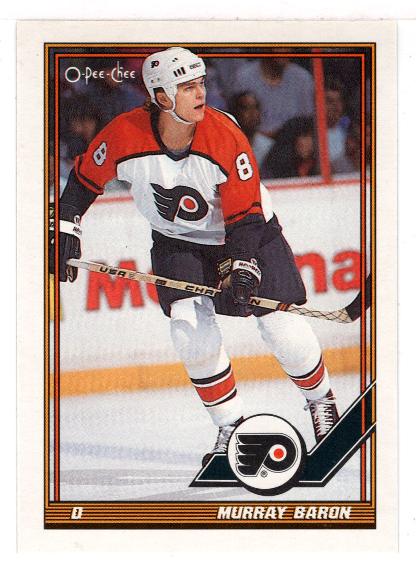 Murray Baron - Philadelphia Flyers (NHL Hockey Card) 1991-92 O-Pee-Chee # 373 Mint