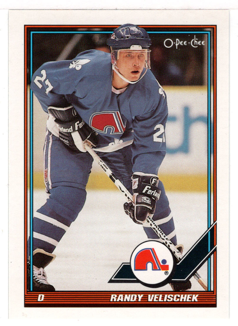 Randy Velischek - Quebec Nordiques (NHL Hockey Card) 1991-92 O-Pee-Chee # 377 Mint