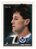 Dave Ellett - Toronto Maple Leafs (NHL Hockey Card) 1991-92 O-Pee-Chee # 381 Mint
