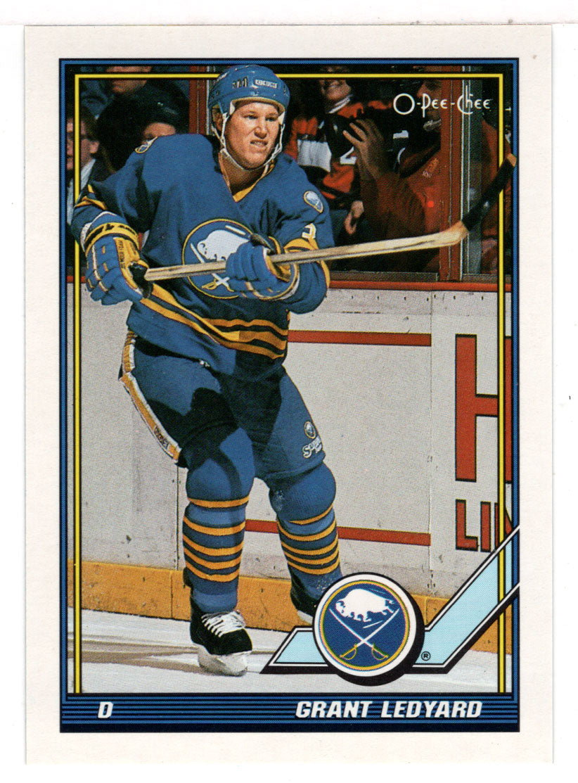 Grant Ledyard - Buffalo Sabres (NHL Hockey Card) 1991-92 O-Pee-Chee # 386 Mint
