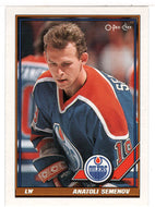 Anatoli Semenov - Edmonton Oilers (NHL Hockey Card) 1991-92 O-Pee-Chee # 390 Mint