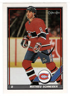 Mathieu Schneider - Montreal Canadiens (NHL Hockey Card) 1991-92 O-Pee-Chee # 392 Mint