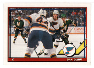 Dan Quinn - St. Louis Blues (NHL Hockey Card) 1991-92 O-Pee-Chee # 393 Mint
