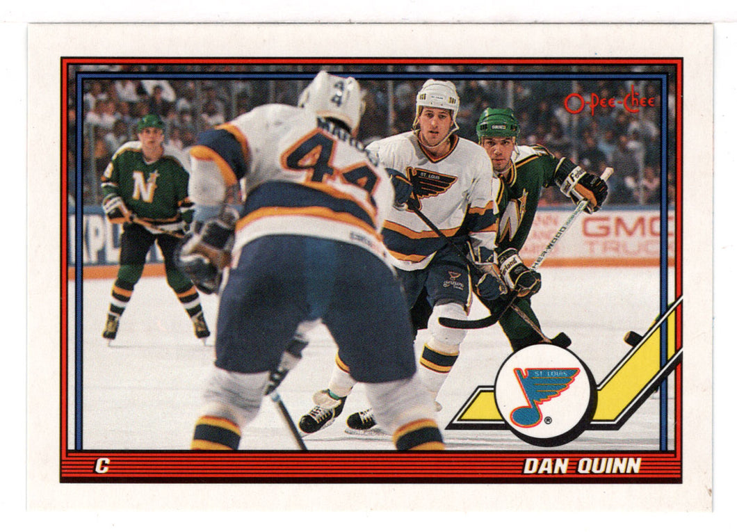 Dan Quinn - St. Louis Blues (NHL Hockey Card) 1991-92 O-Pee-Chee # 393 Mint