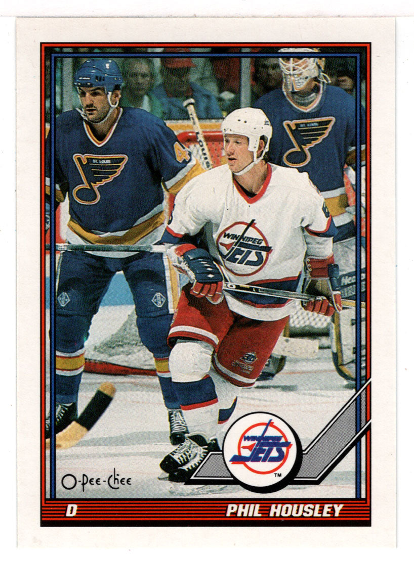Phil Housley - Winnipeg Jets (NHL Hockey Card) 1991-92 O-Pee-Chee # 395 Mint