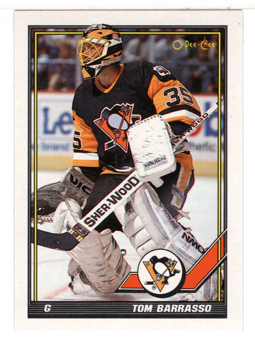 Tom Barrasso - Pittsburgh Penguins (NHL Hockey Card) 1991-92 O-Pee-Chee # 402 Mint