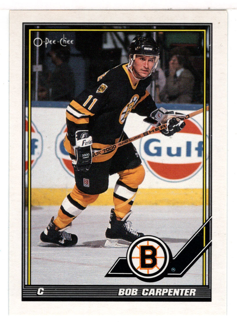 Bob Carpenter - Boston Bruins (NHL Hockey Card) 1991-92 O-Pee-Chee # 404 Mint