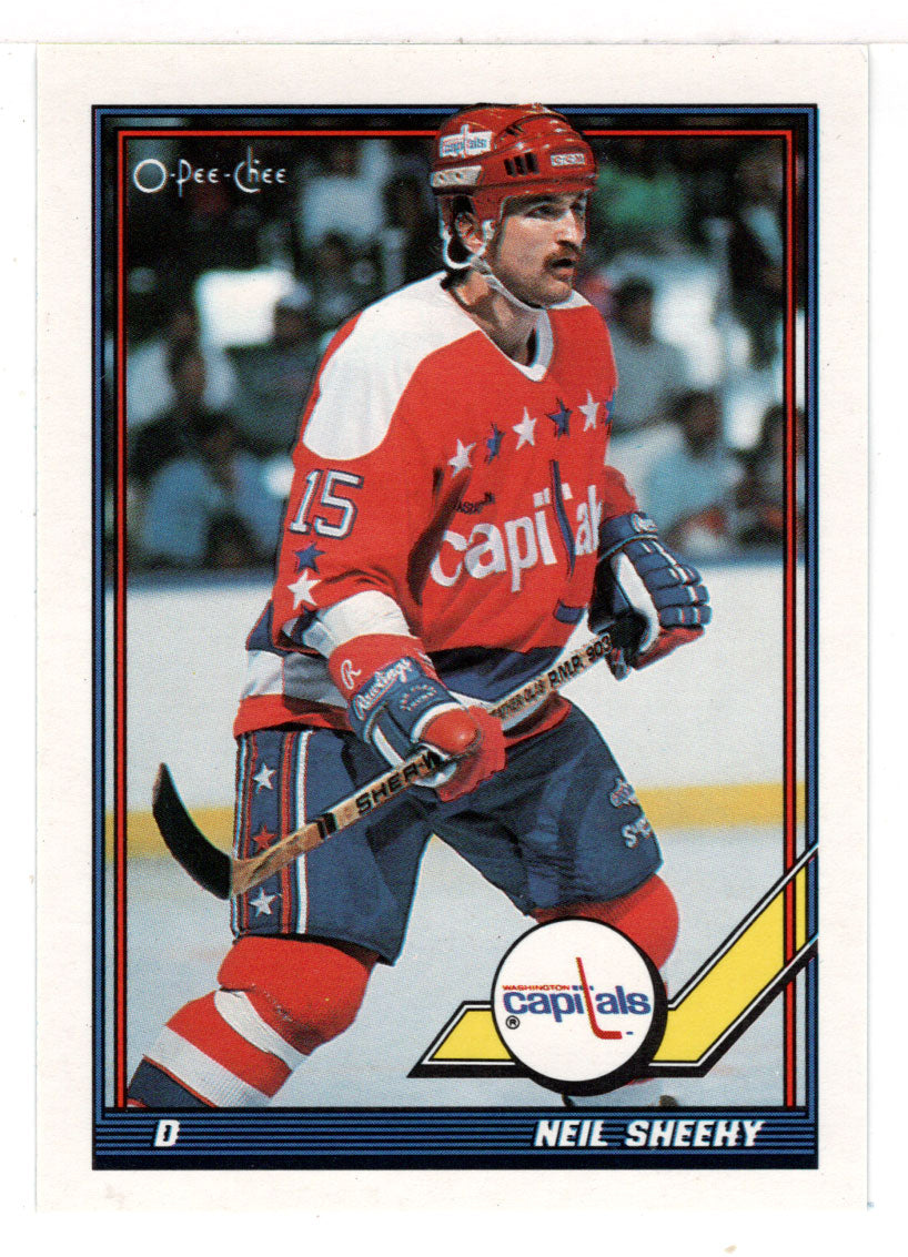 Neil Sheehy - Washington Capitals (NHL Hockey Card) 1991-92 O-Pee-Chee # 407 Mint