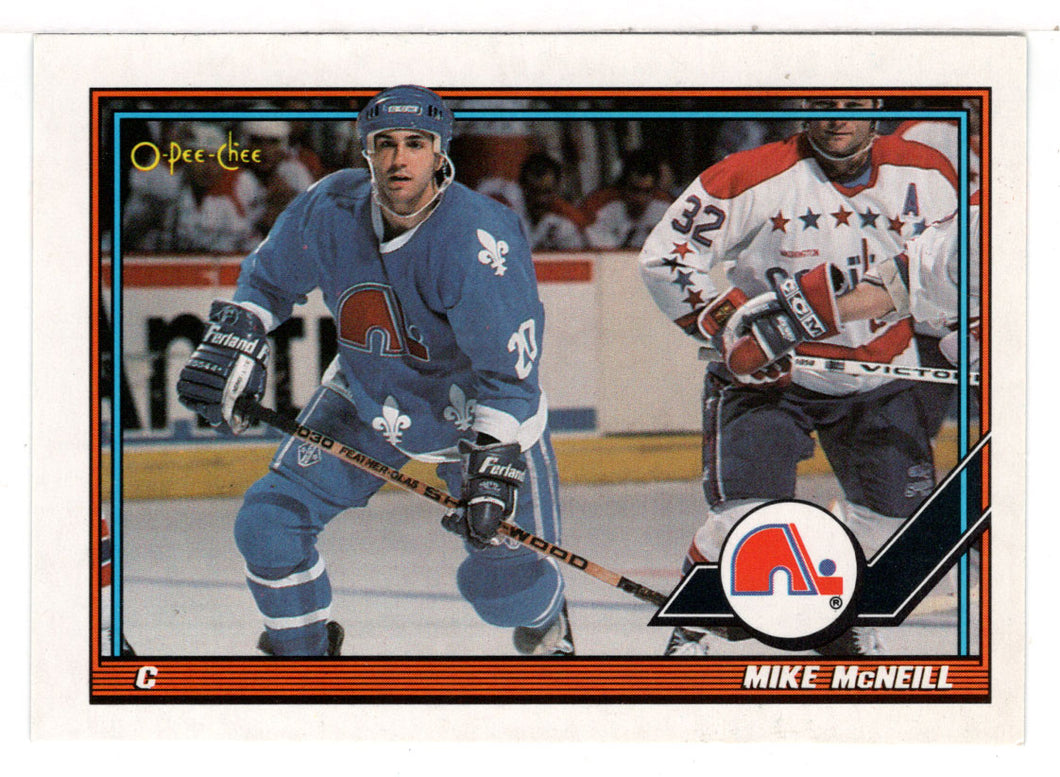 Mike McNeill - Quebec Nordiques (NHL Hockey Card) 1991-92 O-Pee-Chee # 408 Mint