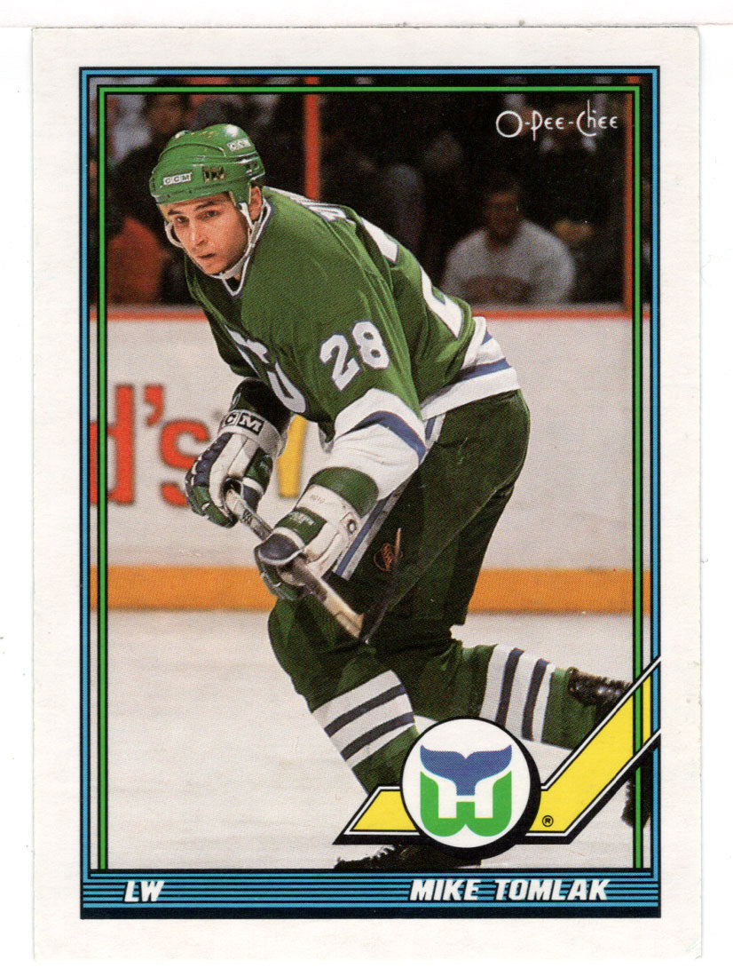 Mike Tomlak - Hartford Whalers (NHL Hockey Card) 1991-92 O-Pee-Chee # 410 Mint