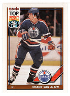 Shaun Van Allen RC - Edmonton Oilers - Top Prospect (NHL Hockey Card) 1991-92 O-Pee-Chee # 414 Mint