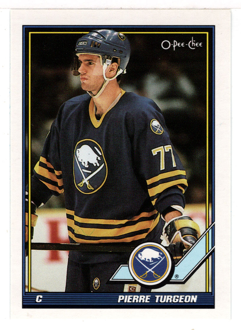 Pierre Turgeon - Buffalo Sabres (NHL Hockey Card) 1991-92 O-Pee-Chee # 416 Mint