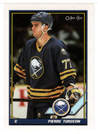 Pierre Turgeon - Buffalo Sabres (NHL Hockey Card) 1991-92 O-Pee-Chee # 416 Mint