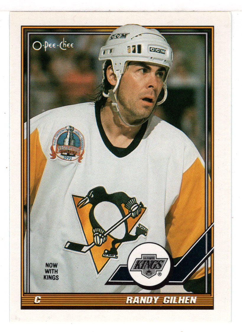 Randy Gilhen - Los Angeles Kings (NHL Hockey Card) 1991-92 O-Pee-Chee # 418 Mint