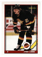 Jyrki Lumme - Vancouver Canucks (NHL Hockey Card) 1991-92 O-Pee-Chee # 419 Mint