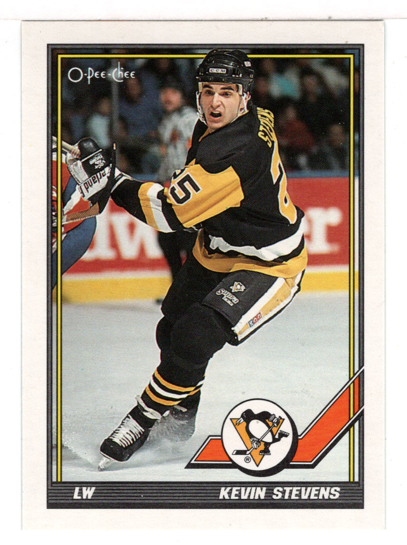 Kevin Stevens - Pittsburgh Penguins (NHL Hockey Card) 1991-92 O-Pee-Chee # 421 Mint