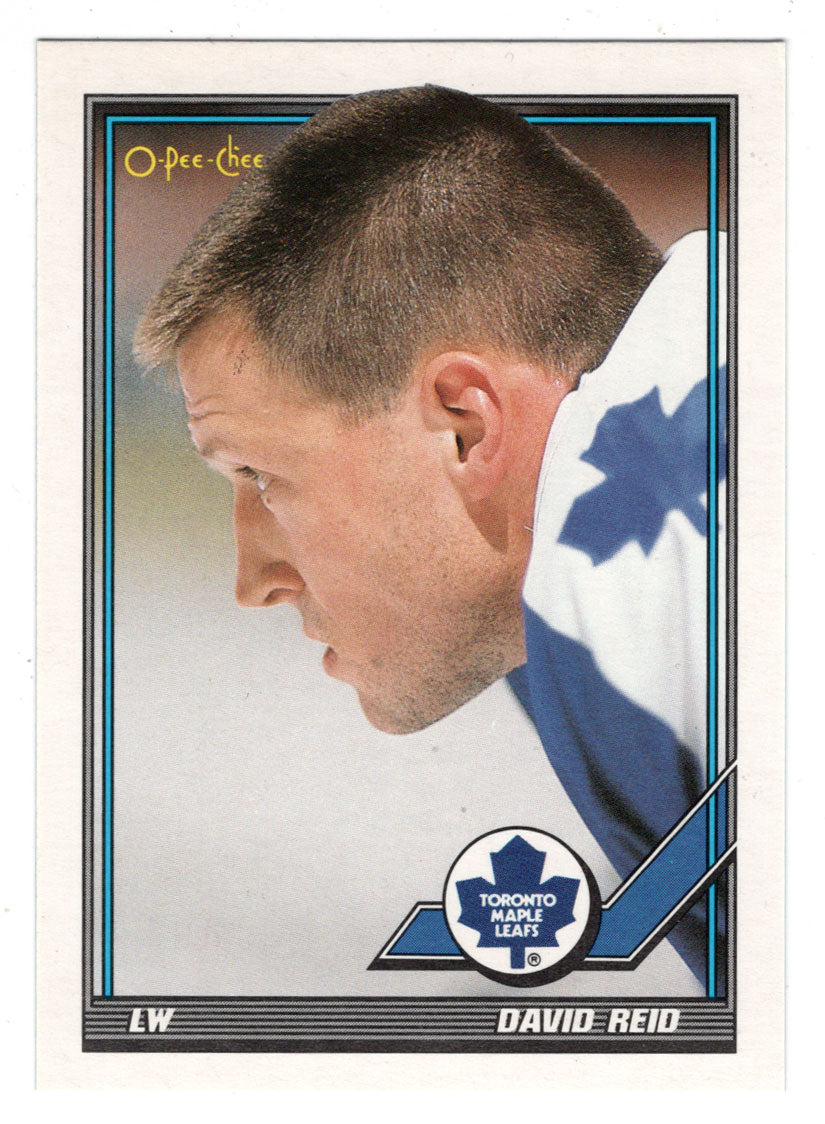 David Reid - Toronto Maple Leafs (NHL Hockey Card) 1991-92 O-Pee-Chee # 423 Mint