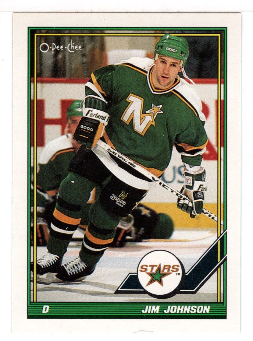 Jim Johnson - Minnesota North Stars (NHL Hockey Card) 1991-92 O-Pee-Chee # 426 Mint
