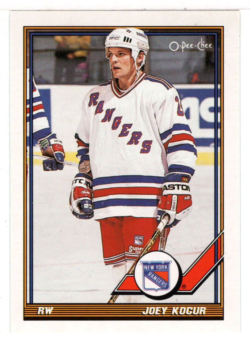 Joey Kocur - New York Rangers (NHL Hockey Card) 1991-92 O-Pee-Chee # 427 Mint